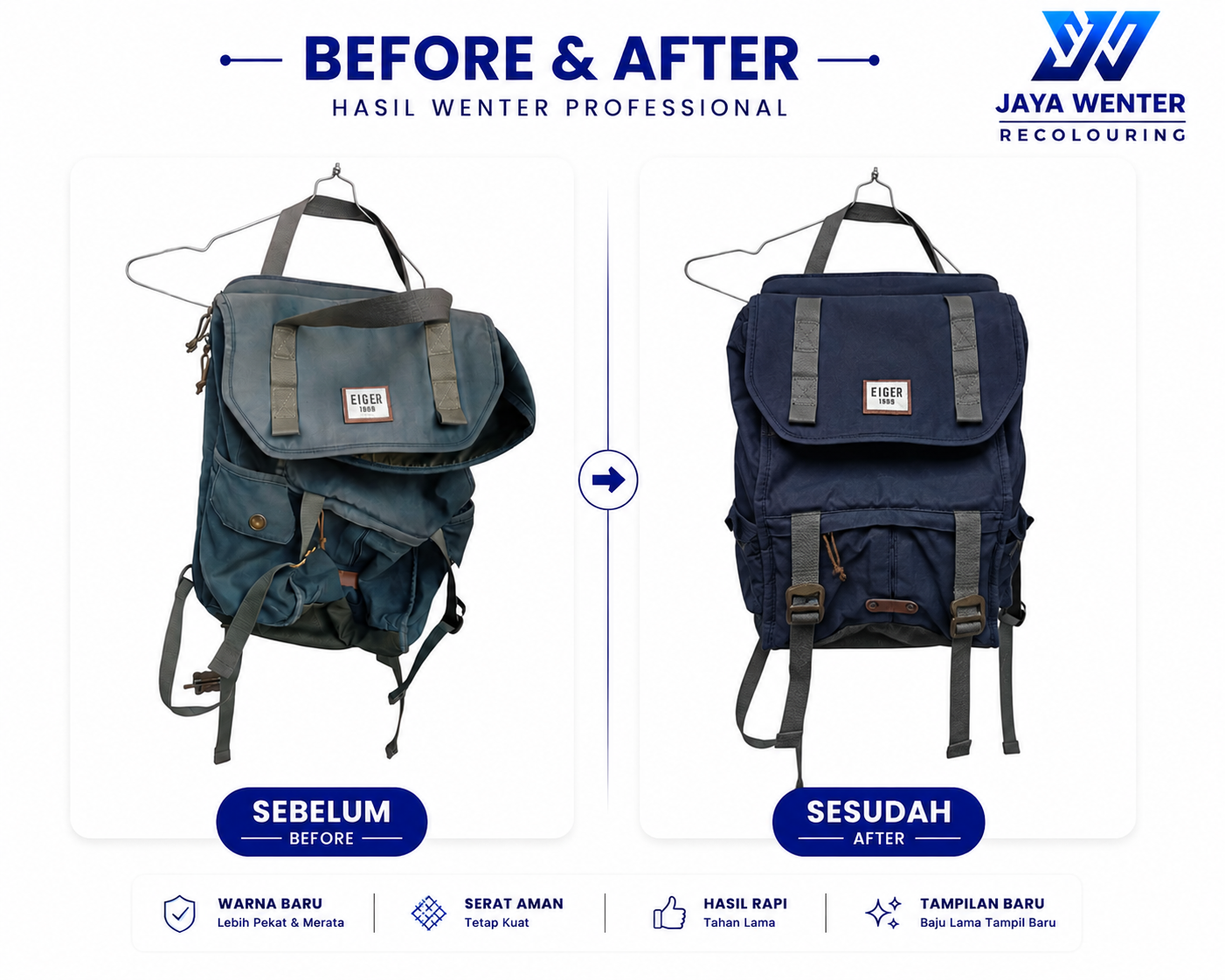 Jasa Wenter Malang Tas Eiger
