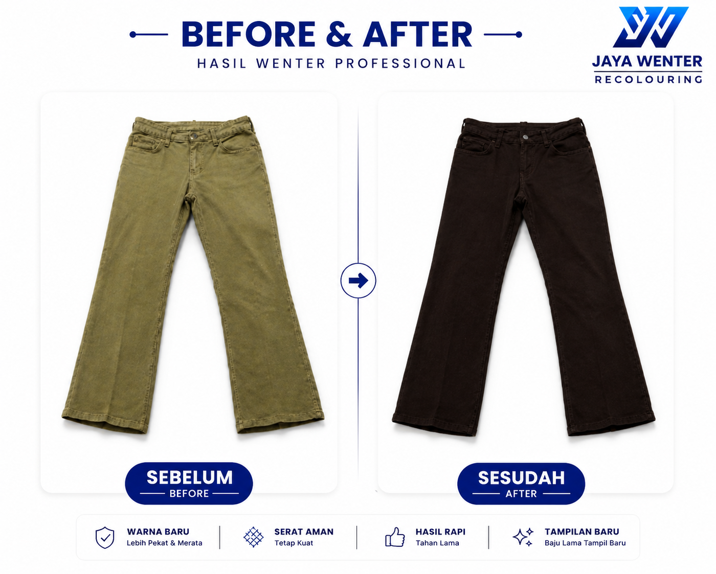 Wenter Celana Jeans Coklat Malang